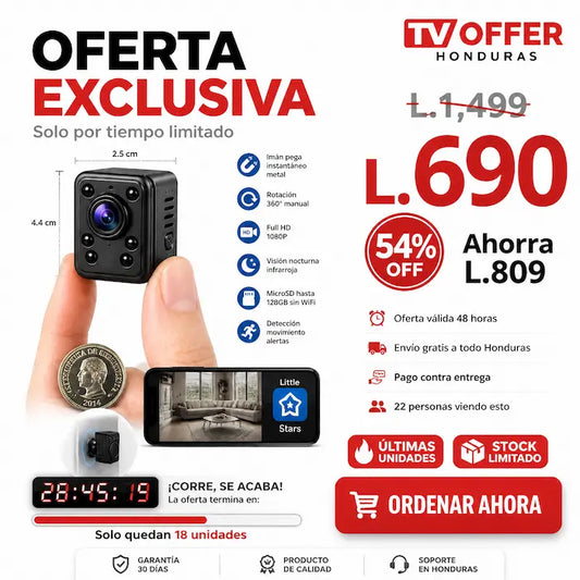 MiniCam A9 — Cámara Espía Mini Full HD 📷 | + Garantia