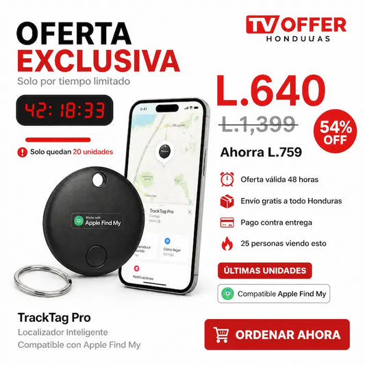 TrackTag Pro — Rastreador GPS Honduras | Vehículos, Mascotas y Personas |+ Garantía