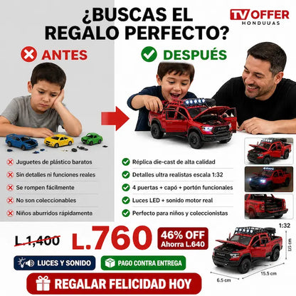 DiecastRam TRX — Réplica Dodge Ram Metal Die-Cast Escala 1:32 🚛 | + Garantía