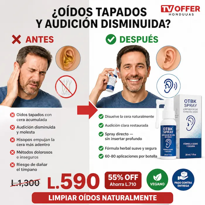 OTBK Spray — Limpiador de Cera de Oído 👂 | + Garantía
