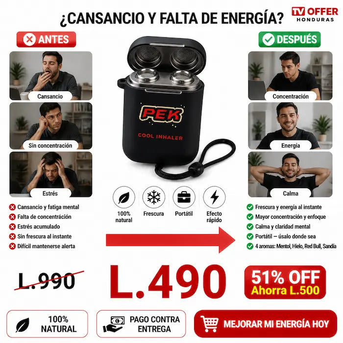 PEK AromaBar — Barra de Aromaterapia Portátil Doble ⚡ | + Garantía