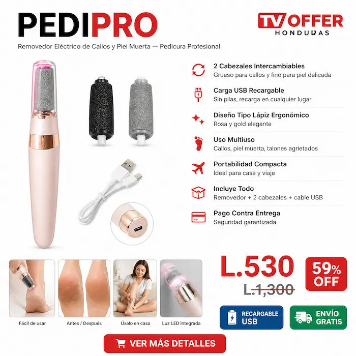PediPro — Removedor Eléctrico de Callos y Piel Muerta 💅 | + Garantía