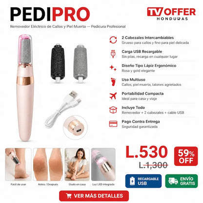 PediPro — Removedor Eléctrico de Callos y Piel Muerta 💅 | + Garantía